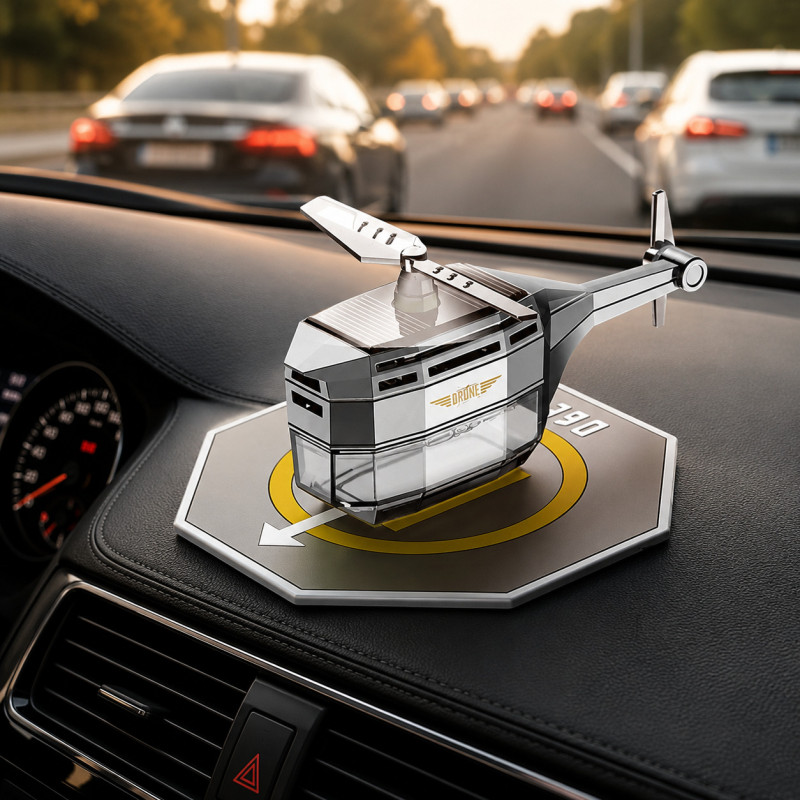 Автомобільний освіжувач повітря / ароматизатор на сонячній панелі / Автомобільний ароматизатор "Вертоліт" Vert-02
