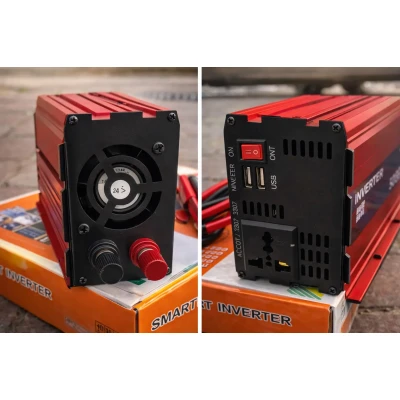 Автомобільний інвертор з 12V/24V на 220V 5000W LCD SMART / Перетворювач напруги