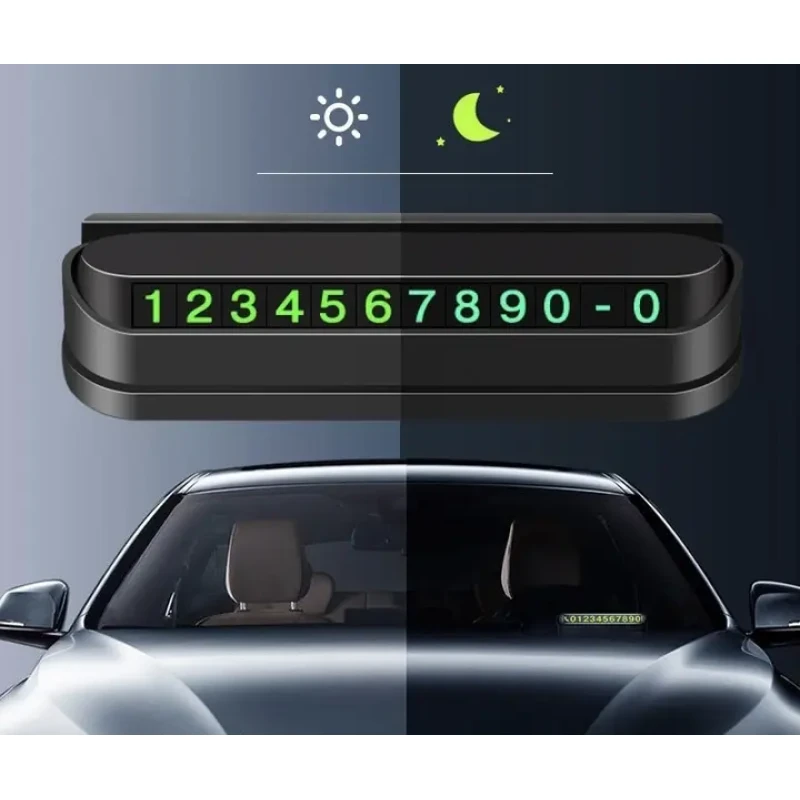 Автовізитка з телефоном (паркувальна карта) Temporary Parking Card