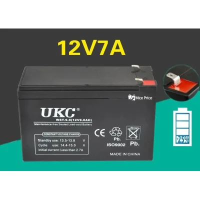 Батарея свинцево-кислотна UKC WST-9.0 12 V 9 Ah Black