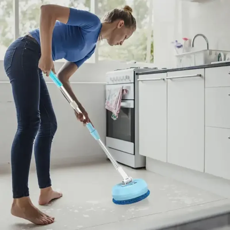 Бездротова акумуляторна швабра з двома насадками Wireless Cleaner AA102 /Акумуляторна швабра для дому