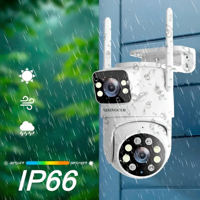 Бездротова поворотна WiFi камера SZSINOCAM TY-Q2 O-KAM Pro / Зовнішня камера відеоспостереження