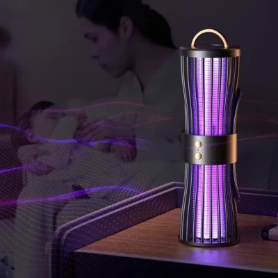 Безшумна лампа-пастка для комарів, нічник, зарядка через USB, LY-936