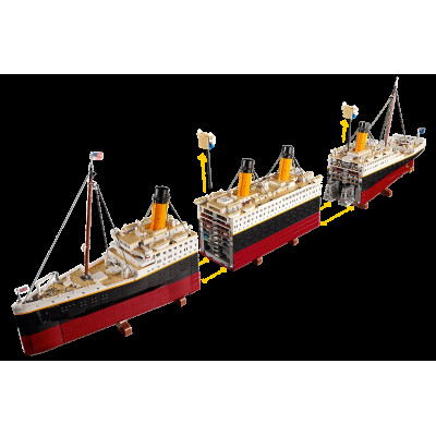 Блоковий конструктор Титанік 1.15 метра, 9090PCS
