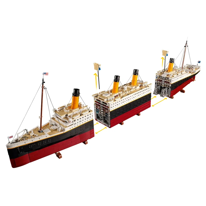 Блоковий конструктор Титанік 1.15 метра, 9090PCS