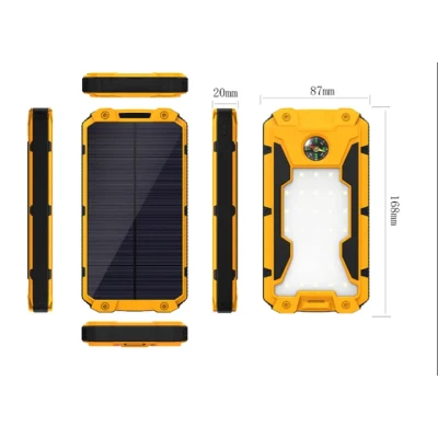 Броньований сонячний Power Bank Solar 20000 mAh 2xUSB