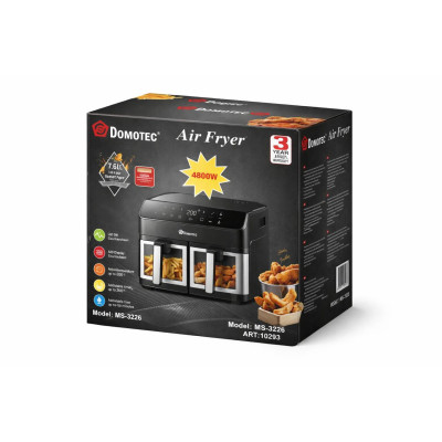 Аерофритюрниця DOMOTEC Air Fryer MS-3226, 4800 Вт