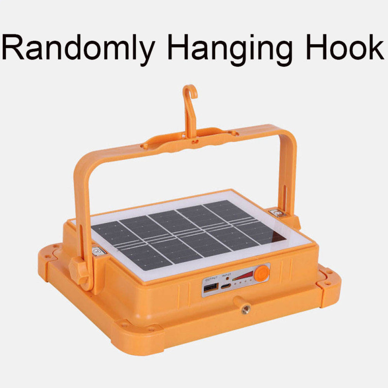 Акумуляторний прожектор PowerBank із сонячною панеллю / Світлодіодний Solar LED ліхтар 2400mAh