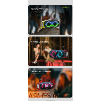 Портативна бездротова колонка Bluetooth Hopestar A30 Party | BT5.0, 70W, TWS, AUX/TF/USB, 7h Портативна бездротова колонка Bluetooth Hopestar A30 Party | BT5.0, 70W, TWS, AUX/TF/USB, 7h