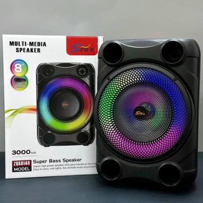 Бездротова караоке колонка з мікрофоном та RGB-підсвічуванням Sing-e ZQS8148