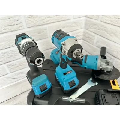 Набір інструментів 3 в 1 20V/4A Шуруповерт, Болгарка, Гайковерт