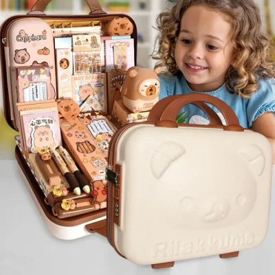 Великий набір канцелярії у валізі Капібара 55 в 1