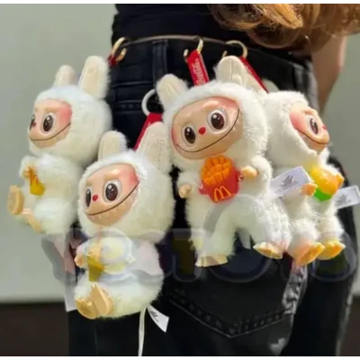 Іграшка Лабубу сюрприз м'який брелок Labubu McDonalds Coca-Cola Series для сумки ключів