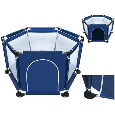 Манеж дитячий Malatec 126х109х65, 5 см темно-синій
