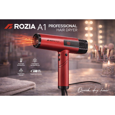Фен професійний для сушіння волосся ROZIA A1 Professional Hair Dryer AND-6162-9 Фен професійний для сушіння волосся ROZIA A1 Professional Hair Dryer AND-6162-9