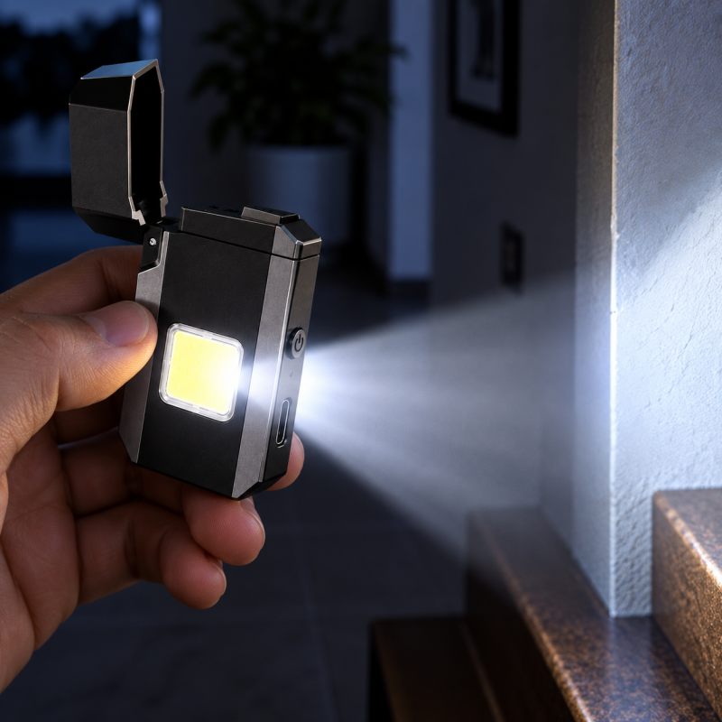 Запальничка спіральна USB 6002 M8 з LED-ліхтариком