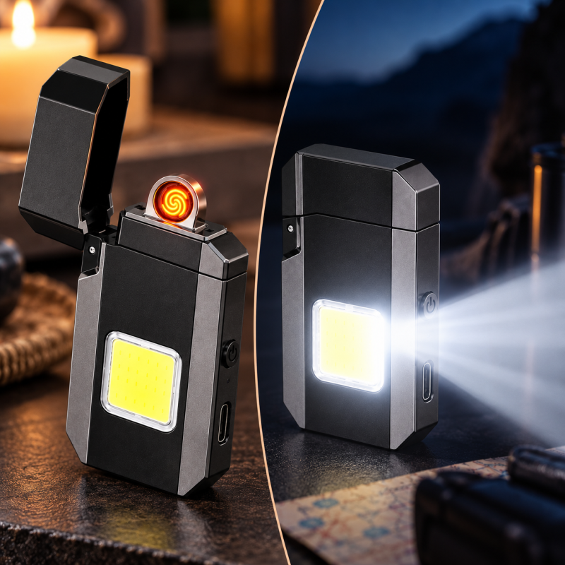 Запальничка спіральна USB 6002 M8 з LED-ліхтариком