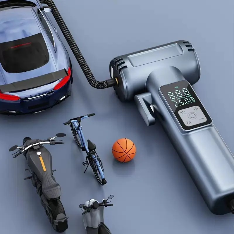 Автомобільний компресор 150PSI 12V, що перезаряджається, з Powerbank SW-201B Автомобільний компресор 150PSI 12V, що перезаряджається, з Powerbank SW-201B
