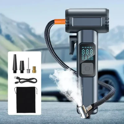 Автомобільний компресор 150PSI 12V, що перезаряджається, з Powerbank SW-201B Автомобільний компресор 150PSI 12V, що перезаряджається, з Powerbank SW-201B