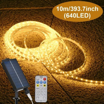 LED гірлянда із сонячною батареєю 10 м (тепле біле світло) LED гірлянда із сонячною батареєю 10 м (тепле біле світло)