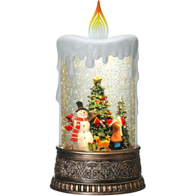 Нічник новорічний Свічка XMAS WDL-23016B 10087, сніговик