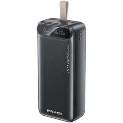 Зовнішній акумулятор Power bank Awei PA12 30000mAh PD22,5W швидка зарядка