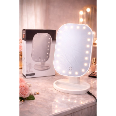 Дзеркало для макіяжу з LED підсвічуванням Cosmetie Mirror HH071 20LED