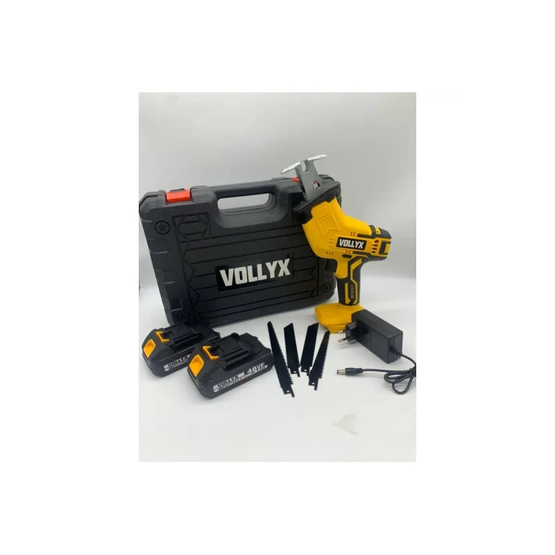 Портативна акумуляторна шабельна пилка лобзик 48V 2АКБ YELLOW