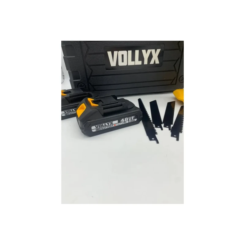 Портативна акумуляторна шабельна пилка лобзик 48V 2АКБ YELLOW