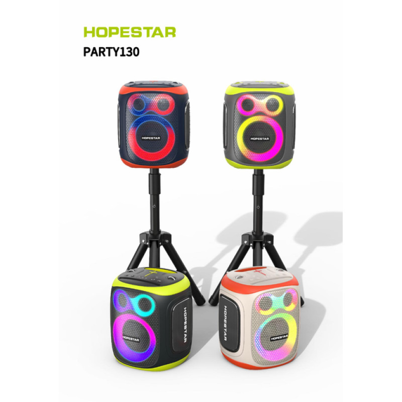 Портативна бездротова колонка Bluetooth Hopestar Party 130 з 2 Мікрофоном Караоке | 120Вт, Bluetooth