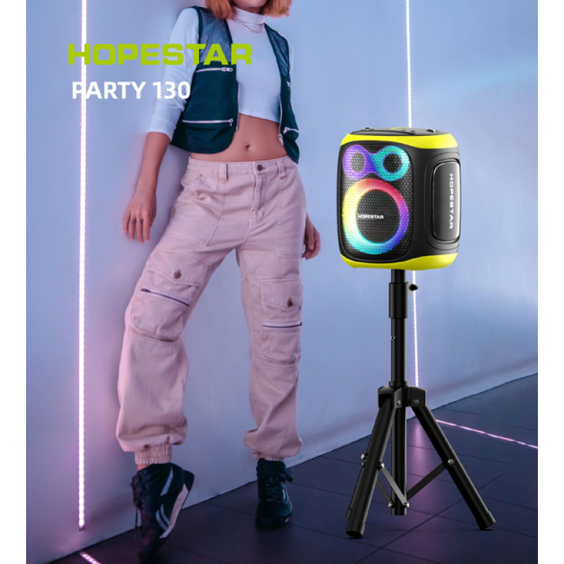 Портативна бездротова колонка Bluetooth Hopestar Party 130 з 2 Мікрофоном Караоке | 120Вт, Bluetooth