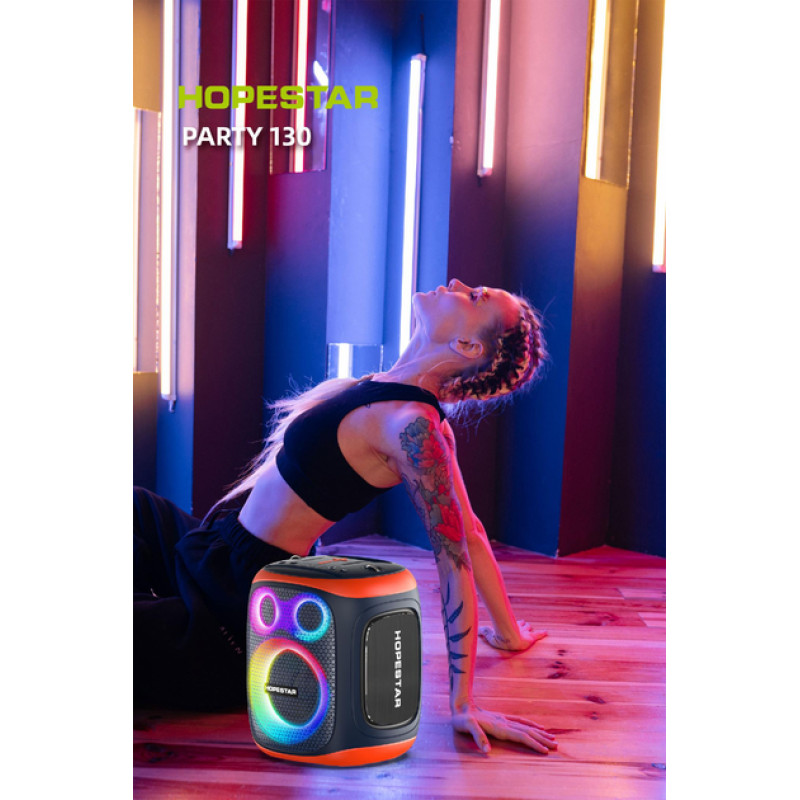 Портативна бездротова колонка Bluetooth Hopestar Party 130 з 2 Мікрофоном Караоке | 120Вт, Bluetooth