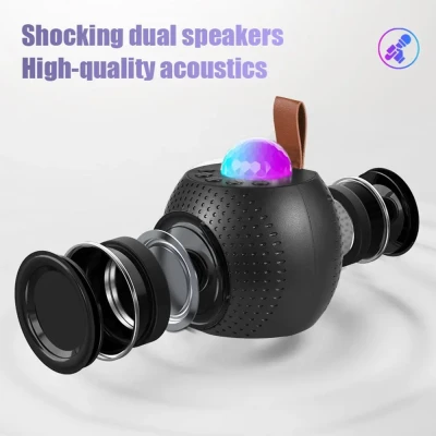 Портативна колонка Z1 (Bluetooth, LED, 2 мікрофони, проекція)