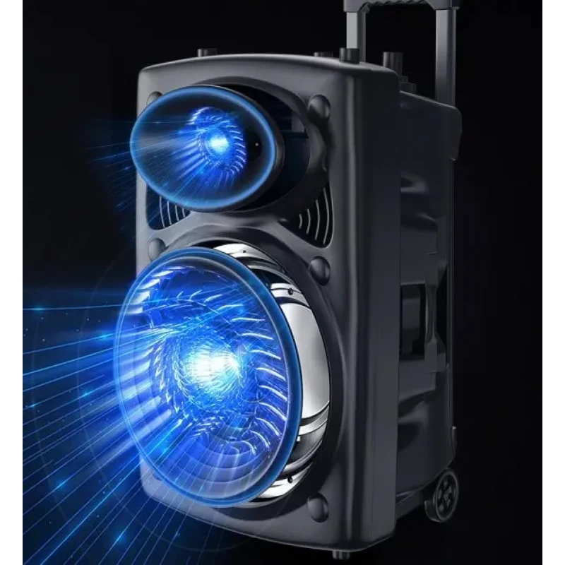 Портативна колонка Su-Kam BT 150D + 2 мікрофони 12v\220v