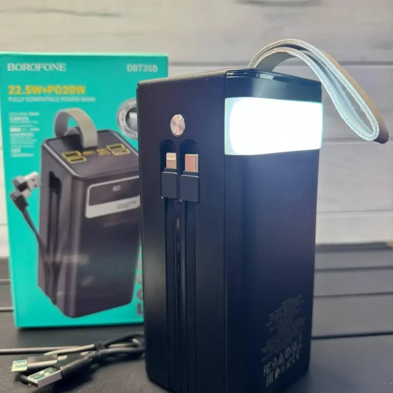 Павербанк Borofone DBT35B 50000 мАг / Power Bank 22.5W PD20W