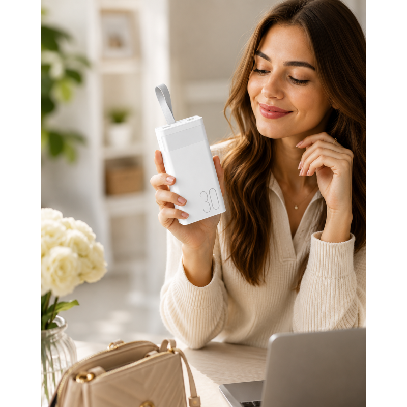 Портативний зарядний power bank REMAX RPP-320 / Повербанк 30000mAh / Павербанк 22.5W швидка зарядка