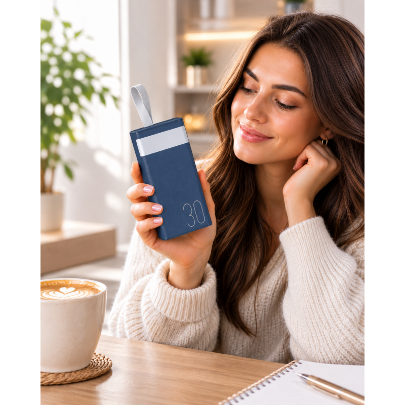 Портативний зарядний power bank REMAX RPP-320 / Повербанк 30000mAh / Павербанк 22.5W швидка зарядка