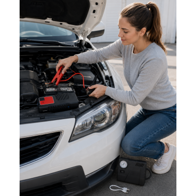 Автомобільний пусковий пристрій для акумулятора JUMP STARTER 69800mah + Компрессор / Пусковий пристрій для авто / Бустер Автомобільний пусковий пристрій для акумулятора JUMP STARTER 69800mah + Компрессор / Пусковий пристрій для авто / Бустер