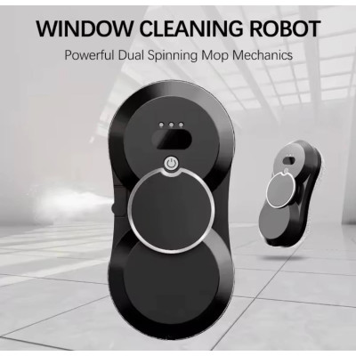 Робот для миття вікон NEW Glass Cleaning Robot з пультом дистанційного керування чорний