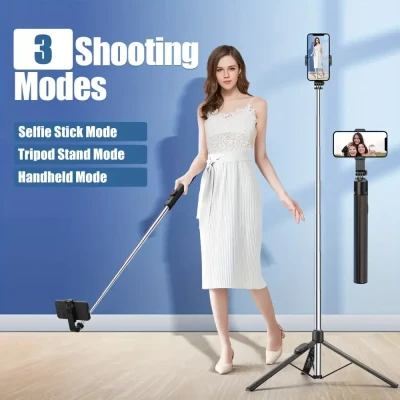 Штатив-трипод для телефону Selfie stick DF-02 1.7 м з Bluetooth пультом