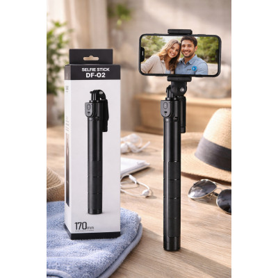 Штатив-трипод для телефону Selfie stick DF-02 1.7 м з Bluetooth пультом