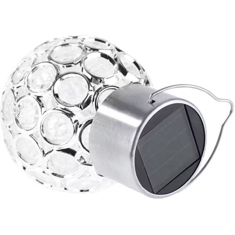 Садовий кристалічний світильник / Вуличний сонячний ліхтар garden light / Світильник із сонячною панеллю