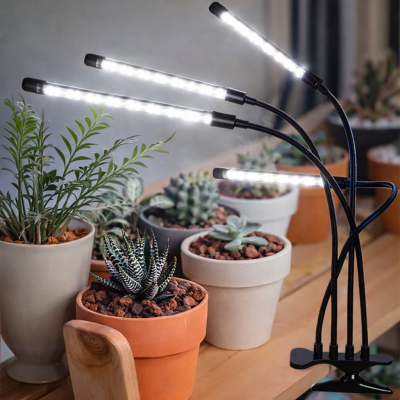 Світлодіодна фітолампа Grow Light для вирощування рослин, розсади Повний спектр 4 голови