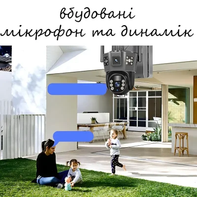 Камера на 3 лінзи, 4G / сонячна панель SD 35-4G