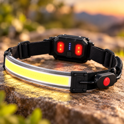 Налобний акумуляторний ліхтар XQ-T1C 26LED / Гнучкий ліхтар COB-стрічка з USB-зарядкою 3 режими