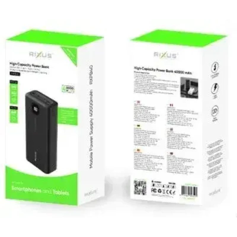 Повербанк Power Bank 40000 mAh 22.5W Rixus RXPB40
