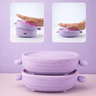 Воскоплав баночний силіконовий складаний Wax Warmer YSM-1002A 400 мл 100 Вт