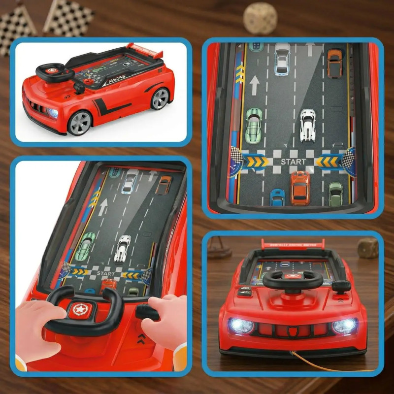 Дитячий симулятор водіння / Ігровий гоночний симулятор Adventure Racing Car Червоний