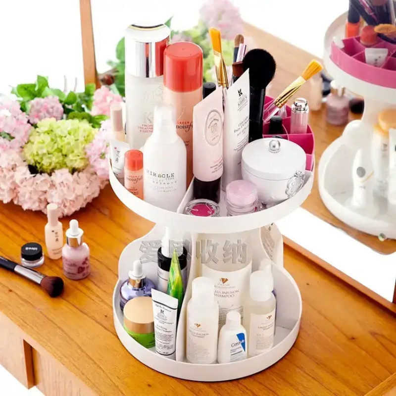 Круглий органайзер для косметики та прикрас Style Classic Fashion