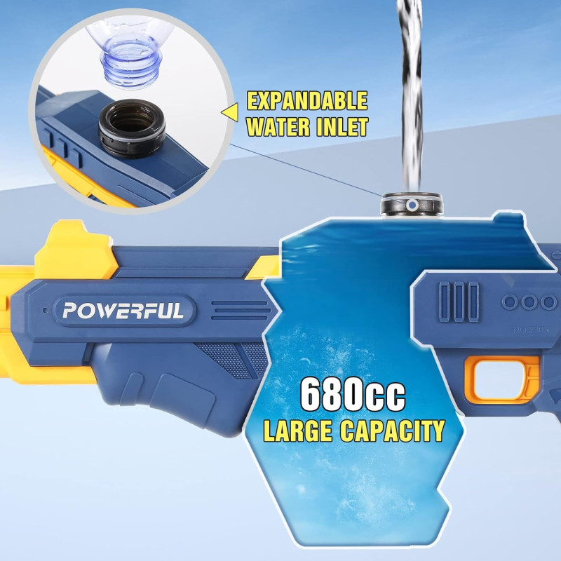 Акумуляторний водяний пістолет - бластер G492879-2303 650 мл до 9м 1200mAh